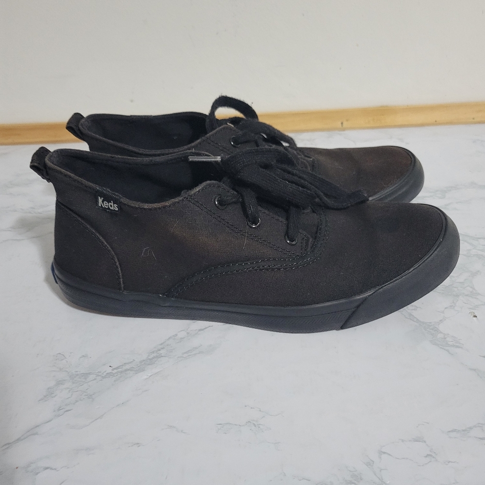 Keds Black Sneakers, Size 8 - Picture 2 of 6